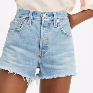 LEVI Jean shorts 501 27 Luxor Baked Light Wash
